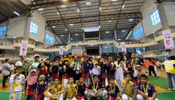 dojang dewa taekwondo medan center raih 18 medali di piala menpora ri 2024