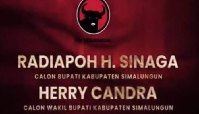 PDI-P Umumkan Nama Calon Kepala Daerah untuk Pilkada 2024,Simalungun RHS Berpasangan Dengan Herry Chandra